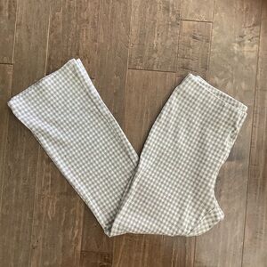 molly green  Checkered Flared Leg Pants, M